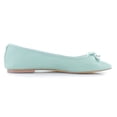 thumbnail image 3 of Sam Edelman Felicia Tide Blue Luxe Slip On Rounded Toe Flexible Ballet Flats (Tide Blue Luxe, 9), 3 of 8