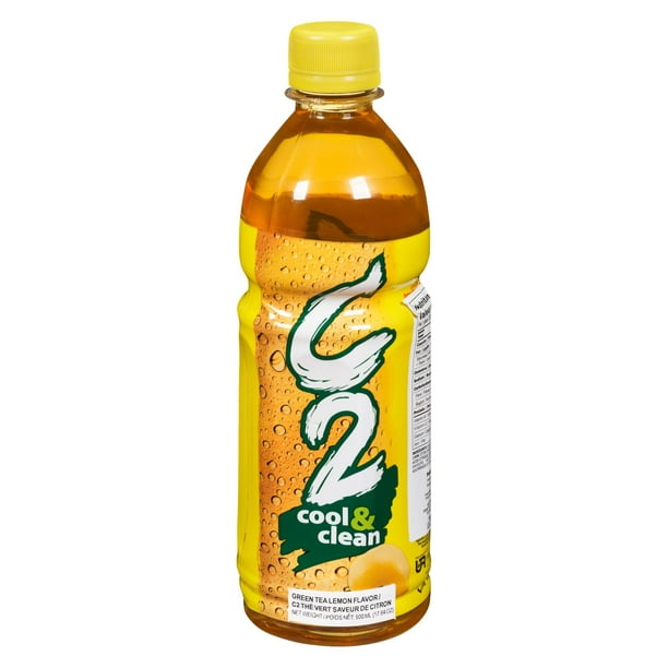 Thé vert à saveur de citron Cool & Clean de C2 500 ml