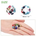 thumbnail image 2 of 100pcs 6mm Rhinestone Beads for Jewelry Making, Sparkle Diamond Clay Bead for Necklace Bracelet Christmas, Multicolor, 2 of 7
