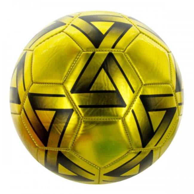 Bulk Buys KL20625 Metallic Soccer Ball, Gold & Black Size 5 Walmart