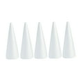 thumbnail image 2 of Abbracc 5x Craft Foam Cones Polystyrene Cones Decorations Christmas Tree Foam Tree Cones, 2 of 9