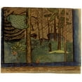 thumbnail image 2 of Hugo Simberg 14x12 Gold Ornate Wood Frame and Double Matted Museum Art Print Titled - Autumn in the Forest (1895), 2 of 4
