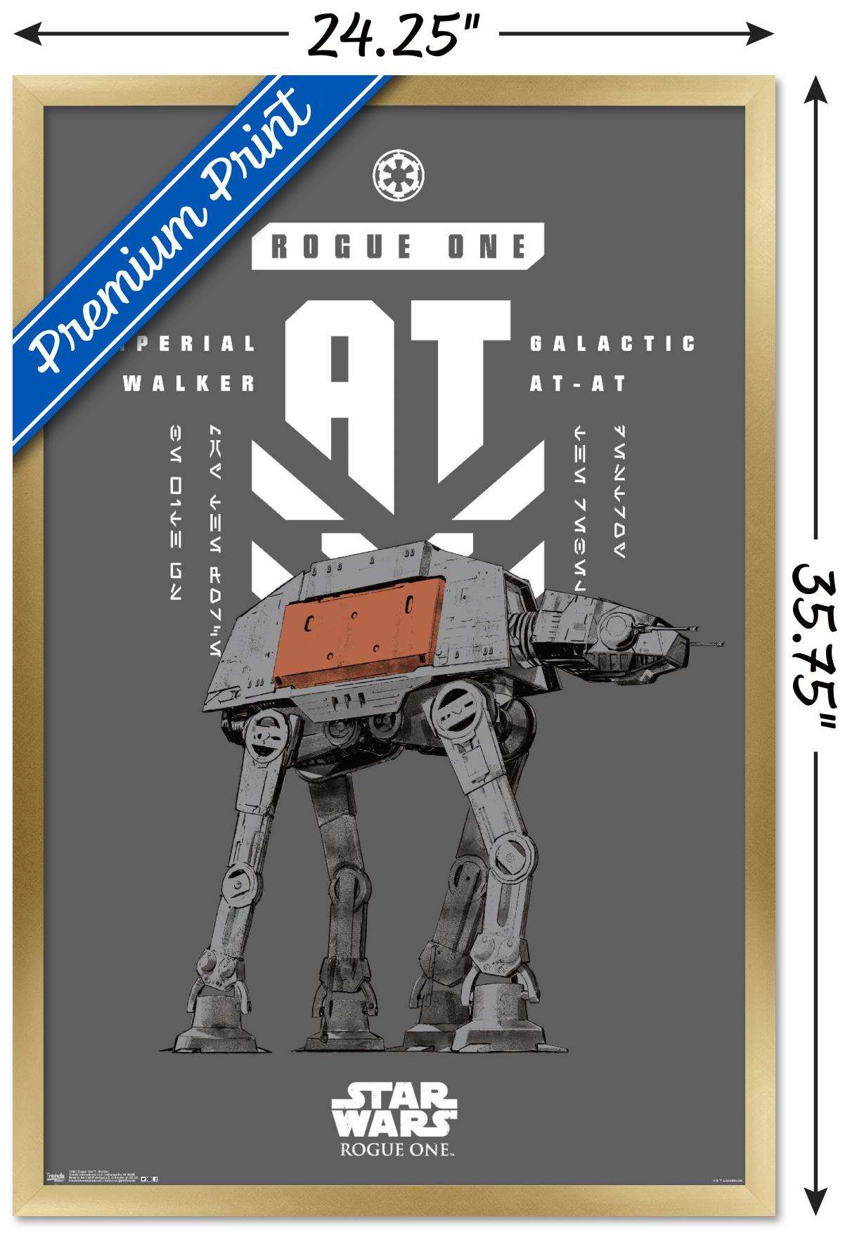 Star Wars: Rogue One - Banner Wall Poster, 22.375" x 34", Framed