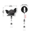 thumbnail image 4 of WIRESTER Set 2pcs Design Acrylic Key Card Holder Belt Clip Reel Id Badge Retractable - Baby Pig Duck, 4 of 6