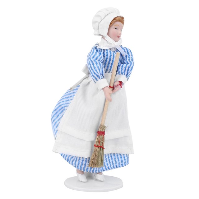 Poupées en Porcelaine Collectionnable Poupée en Porcelaine Maison de Poupée Miniature Maison de Poupée Miniature Homme Miniature Poupée en Porcelaine Chef Miniature Meubles pour Maison de Poupée #1,#2,#3