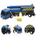 thumbnail image 2 of SHISUYAN Blue Telescopic Crane Truck Toy for Kids Fully Functional Plastic Mini Lifter Model 360° Rotatable Arm, 2 of 8