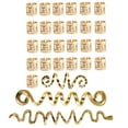 thumbnail image 1 of NUOLUX 28Ud Anillos Y Puños De Dorados Para Braids Accesorios Para Decoraciones, 1 of 8
