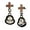 Cross, variant on CACA LADY 925 Sterling Silver Halloween Earrings Hypoallergenic Earrings Halloween Jewelry Gifts for Women