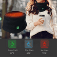 thumbnail image 2 of Winter Electric Heated Scarf Neck Wrap USB Rechargeable Neck Warmer 3 Speed Adjustment Fleece Scarf for Cycling Skiing, 2 of 7
