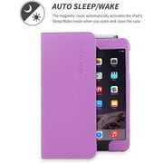 iPad Mini 3 Case, Snugg - Smart Cover with Kick Stand & Lifetime Guarantee (Purple Leather) for Apple iPad Mini 3