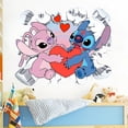 thumbnail image 3 of Calcomanías de pared de Lilo y Stitch, pegatinas de pared de dibujos animados para niños, pegatinas de pared para dormitorio, 3 of 5