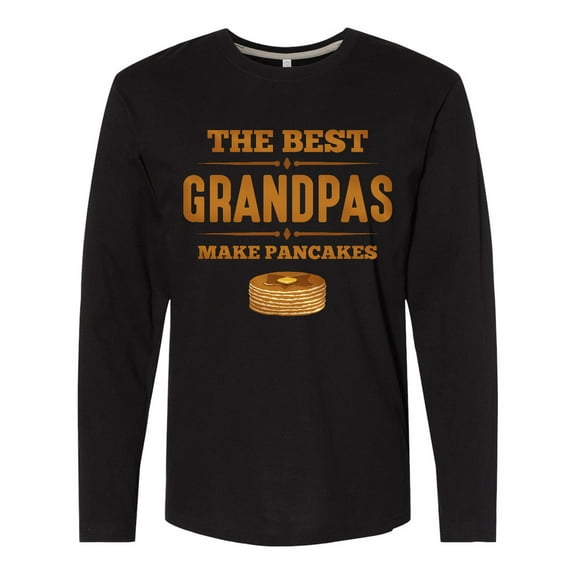 Inktastic Best Grandpas Make Pancakes Long Sleeve T-Shirt