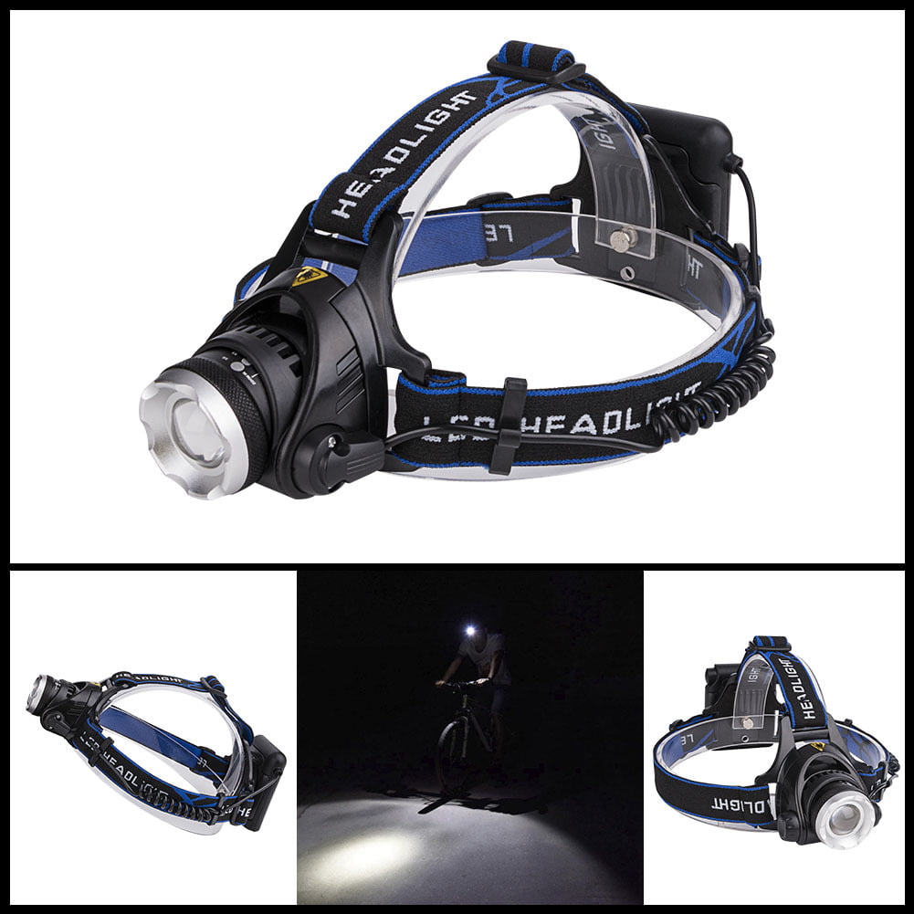 Details about   T6 LED Headlamp Flashlight 2000Lumens 3Modes Zoomable Waterproof Headlight #well 