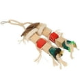 thumbnail image 3 of Bird  Toys Parrots Cage Chewing Toy With Colorful Wood Blocks Beads Bird  Chewing Sticks Toys For Cockatoos African Grey Macaws And Parrots, 3 of 8