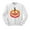 White, variant on Pumpkin Face Ombre Sweatshirt Unisex Large White