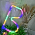 thumbnail image 5 of LINLIN Neon Sign, Letter Neon Signs Neon Alphabet Light Light Up LED Letters Lights Light Up Marquee Letters Lights Battery USB Multicolor, 5 of 6