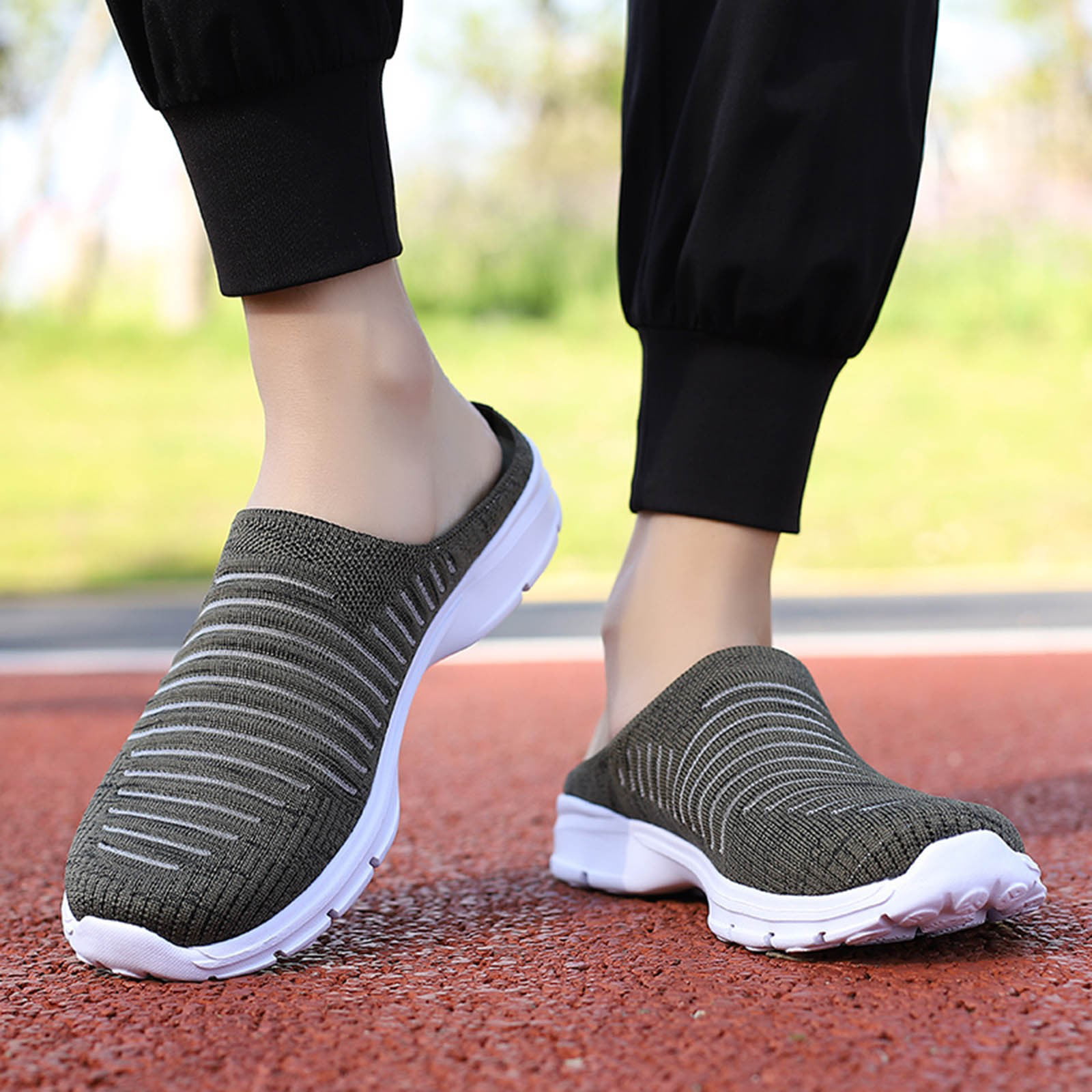  Womens Slip On WalkingShoes Non Slip Running Shoes