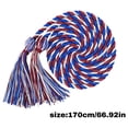 thumbnail image 2 of Single Graduation Honor Cord, Tri-Color Twisted Rope with 4-Inch Bulb Tassel, Ideal for High School and College Graduates, 2 of 5