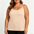 thumbnail image 4 of Hvogkswy Plus Size Tank Tops for Women Solid Spaghetti Strap Scoop Neck Sleeveless Cami Stretch Loose Fitted Summer Casual Tank Tops XS-5XL, 4 of 8