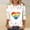 A237 White, variant on Long Sleeve Top for Women Retro Watercolor Rainbow Graphic Print Crewneck Soft Lightweight Fabric Casual Relaxed Fit Versatile Spring Autumn Fashion Shirt