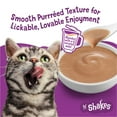 thumbnail image 6 of Purina Friskies Pureed Cat Food Toppers, Lil’ Shakes with Enticing Chicken Lickable Cat Treats, 1.55 oz Pouch (16 Pack), 6 of 14