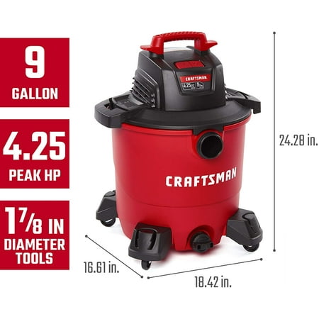 vac filter craftsman gallon wet dry vacuums dust fine attachments