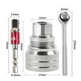 thumbnail image 3 of Multi-function Universal Socket Wrench Tool, Maintenance Tool 10mm-19mm Adjustable Wrenchs for 3/8 Drive Ratchet Torque, with Power Drill Adapter, 3 of 6