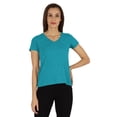 thumbnail image 1 of Inkmeso T-Shirt Basique Uni à Manches Courtes pour Femmes, Col en V, T-Shirt Décontracté avec Poche Appliquée, 1 of 7