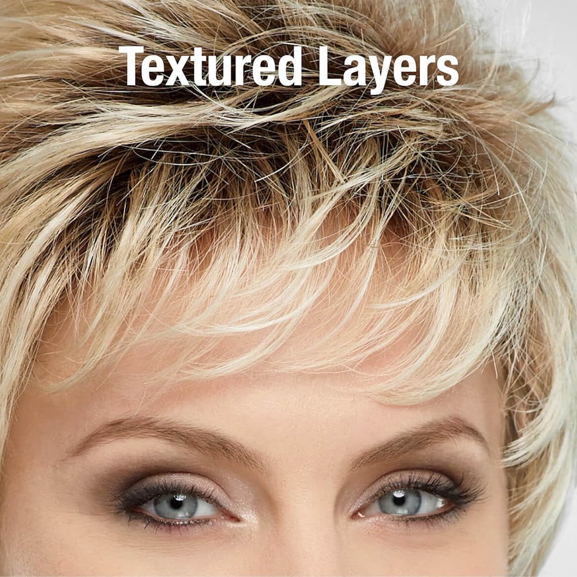 Daisy WhisperLite Wig by Paula Young - Updated Shag Wig with Flirty Fringe and Flattering Layers / Multi-Tonal Shades of Blonde, Silver, Brown and Red