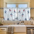 thumbnail image 2 of Yayeee Kitchen Curtains Tier Set of 2 Light Filtering 57"x24" Over Sink Window Panels, Hockey Action Zone, 2 of 7