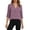 Purple Shirts, variant on CAIVO Women Casual Loose Fit Plus Size Solid Color Blouse Shirt Comfortable Wear Soft Summer Back To School Tops