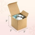 thumbnail image 2 of 3x3x3 Brown Gift Boxes 50pcs - Recycled Paper Cube Boxes with Lids for Gifts, Crafting & Party Favors, 2 of 4