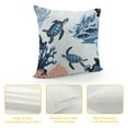 thumbnail image 4 of Leisuo Turtle Throw Pillow Cover, White Turtle Pillow Cover for Bedroom Living Room, Retro Reptile Decorative Pillow Cover, Coastal Beach Case white, 4 of 5