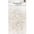 thumbnail image 2 of American Crafts Paper Flowers 48/Pkg-Off White, 2 of 3