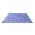 thumbnail image 2 of Ahgly Company Machine Washable Indoor Rectangle Abstract Blue Contemporary Area Rugs, 8' x 12', 2 of 4