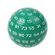 thumbnail image 2 of Dados de juego acrílicos D100 de 2 colores, 48 ​​mm, para juegos de mesa familiares, bares y diversión. Verde Púrpura, 2 of 7
