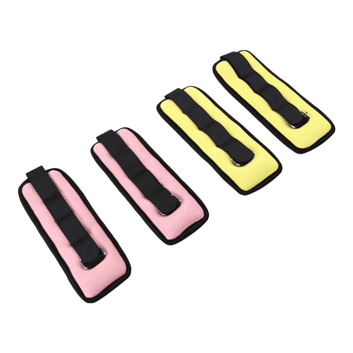 2Pair Ankle Wrist Weights, (0.25kg/0.5kg Each Pack) Modularized Leg Wrist Weight Straps for Yoga, Walking, Running, Gym