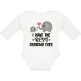 thumbnail image 3 of Inktastic Grandkids Best Grandma Ever Boys or Girls Long Sleeve Baby Bodysuit, 3 of 5