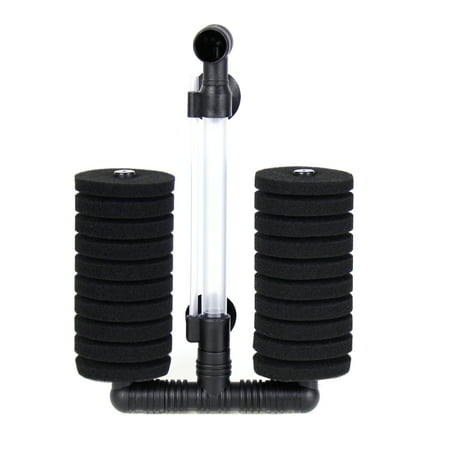 Aquaneat Sponge Filter Quiet Aquarium Filter with Ceramic Media Balls L