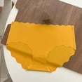 thumbnail image 2 of WULMLEO Seamless Briefs for Women Low Rise No Panty Line No Show Hipster Underwear Soft Stretch Lightweight High Cut Panties Yellow S, 2 of 3