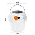 thumbnail image 2 of Camping Lantern Solar Rechargeable LED Tent Light with USB Type-C Power Bank High Brightness Outdoor Portable Lamp for Camping Hiking, 2 of 8