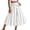 Light Gray, variant on Women's Tennis Skirts Women Summer Striped High Waisted A Line Elastic Waist Flowy Ankle Beach Skirt Blue M