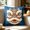 Blue, variant on Miwamany Traditional Lion Head Pillow Cushion Cover, Flock Decorative Throw Pillowcase, Asian Cultural Home Decor Accent for Living Room Bedroom Sofa