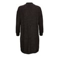 thumbnail image 3 of Women's Black Syracuse Orange Oversized Cuddle Tri-Blend Cardigan, 3 of 3
