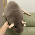 thumbnail image 4 of LGHDIWN Rat Stuffed Animal Plush Toy (7.8/11.8 inchs) - Soft & Cute Stuffed Animal Pillow, Adorable Rat Cuddle Pillow for Bed, Sofa, Room Decor, Cuddly Realistic Plushies for Birthday, 4 of 6