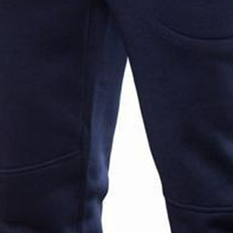 YWDJ Joggers for Men Slim Fit Men Autumn New Casual Sports Pants Jogging  Pants Trousers Elastic Waist Navy M 