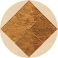 thumbnail image 1 of Ahgly Company Machine Washable Indoor Round Transitional Pastel Orange Area Rugs, 4' Round, 1 of 7