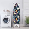 thumbnail image 4 of HELLHERO Flowers Ironing Board Protector Cover Iron Pad Board Cover Fastener Straps Easy Install for Home Laundry Room Household Ironing Board Protective Cloth, 4 of 6