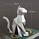 thumbnail image 5 of Estatua de escultura de gato, figura geométrica, decoración, regalos artísticos de poliresina, 7,3 pulgadas Sincero Electrónica, 5 of 5