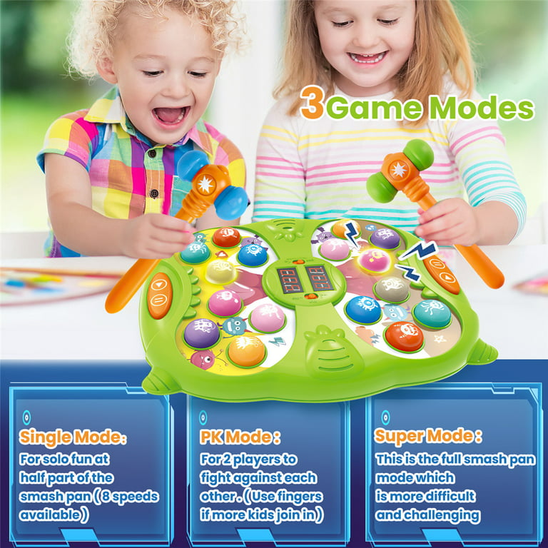 Whack A Mole Game,Toys for 3-12 Year Old Boys and Girls, Whack A Mole Game  for Toddlers, Pounding Gifts for 3 4 5 6 7 8+ Kids, Interactive Educational  Toys with Sound